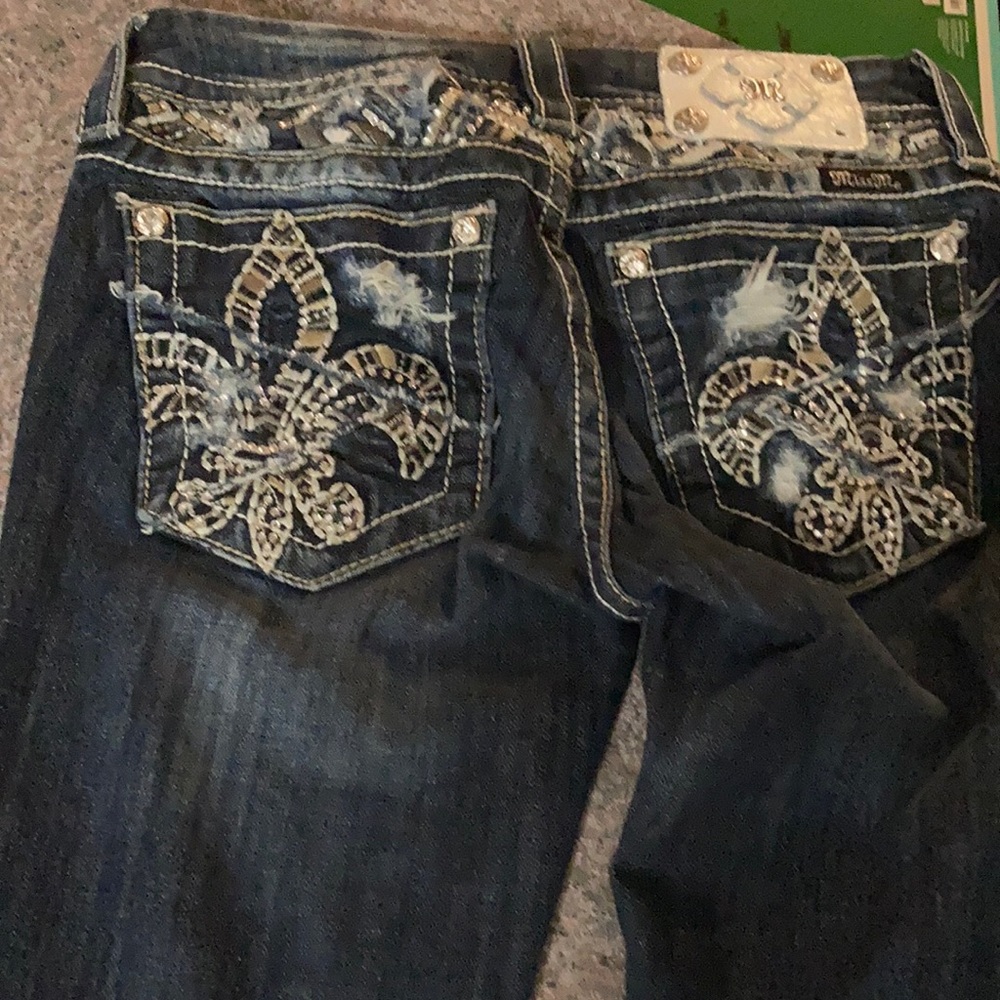 Miss Me 25x33 long. Slim boot Excellent condition!